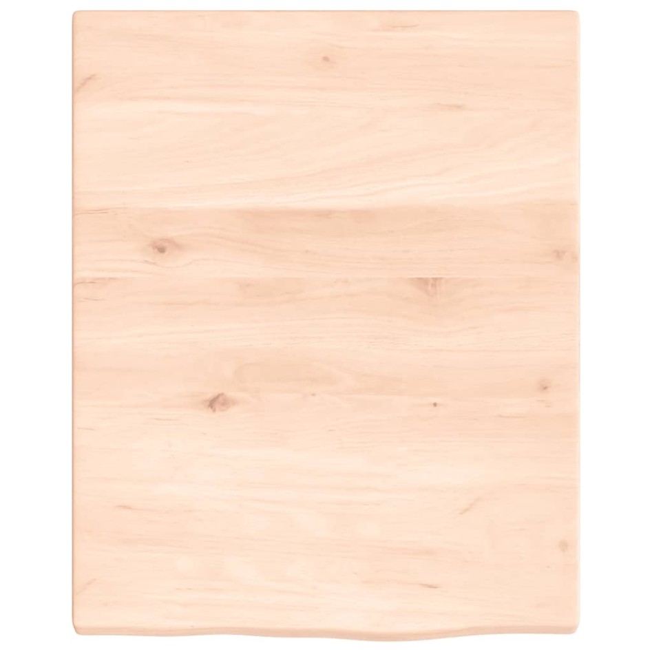 Estante de pared madera maciza de roble sin tratar 40x50x2