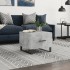 Mesa de centro madera de ingeniería gris hormigón 50x50x40