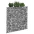 Arriate de gaviones de trapecio acero galvanizado 100x20x100