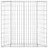 Arriate de gaviones de trapecio acero galvanizado 100x20x100