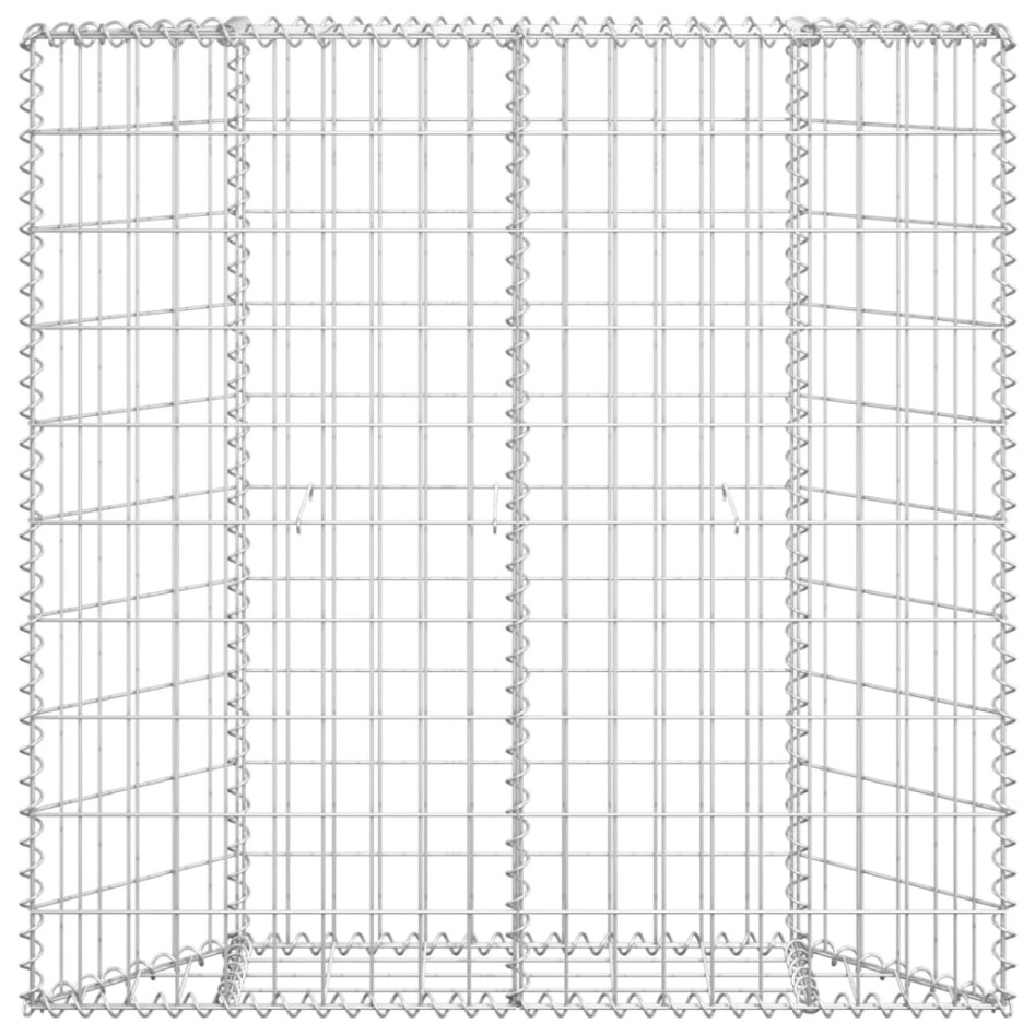 Arriate de gaviones de trapecio acero galvanizado 100x20x100