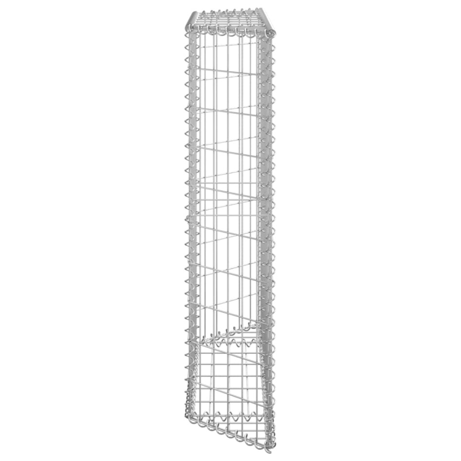 Arriate de gaviones de trapecio acero galvanizado 100x20x100
