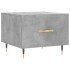Mesa de centro madera de ingeniería gris hormigón 50x50x40