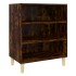 Aparador de madera de ingeniería roble ahumado 57x35x70