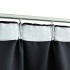 Cortinas opacas con ganchos 2 piezas negro 140x245
