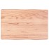 Tablero mesa madera tratada borde natural marrón 60x40x(2-6)