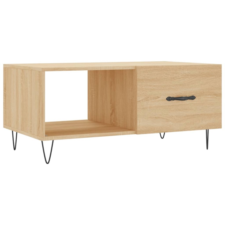 Mesa de centro madera contrachapada roble Sonoma 90x50x40