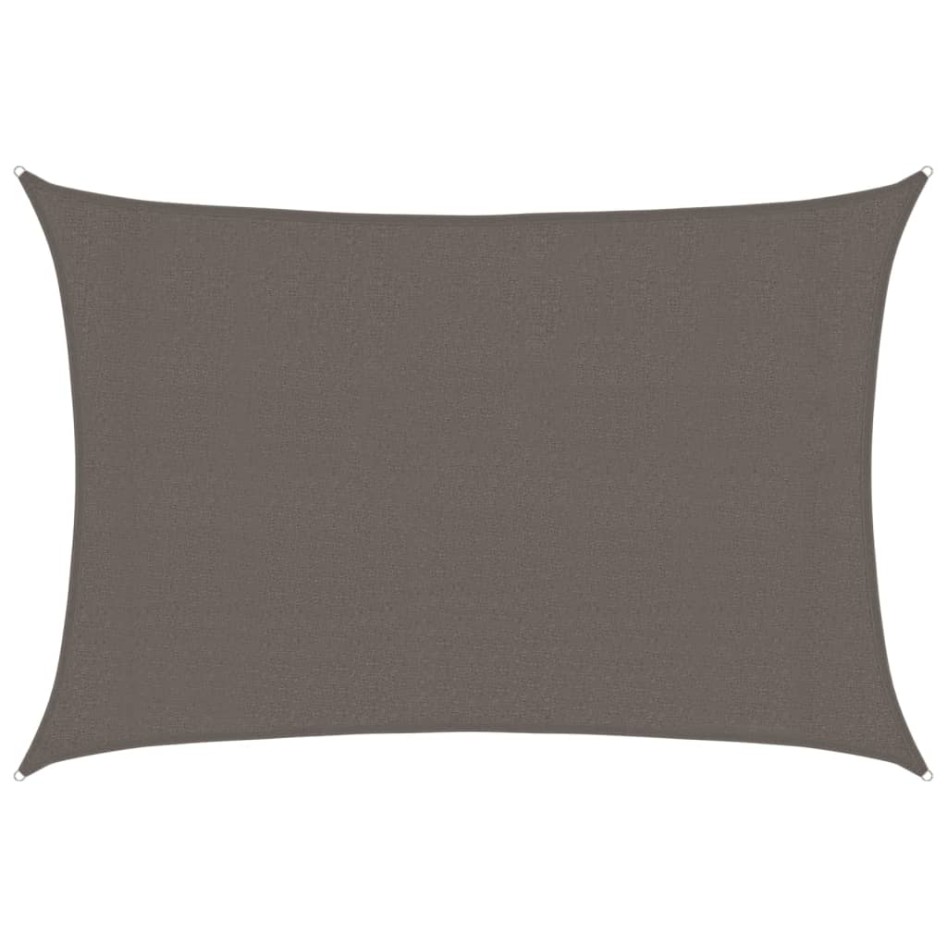 Toldo de vela gris antracita HDPE 160 g/m² 3x4,5