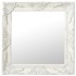 Espejo de pared estilo barroco blanco 50x50