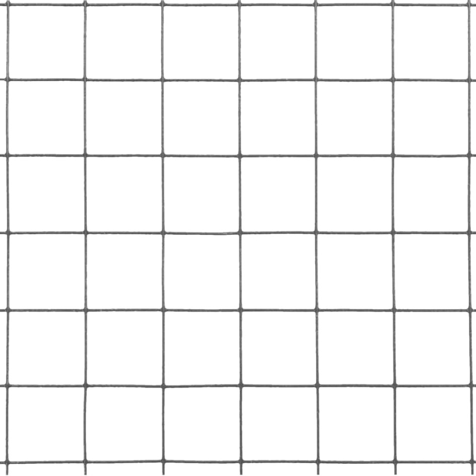 Alambrada de gallinero acero revestimiento PVC gris 10x1,5