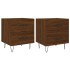 Mesita noche 2 uds madera ingeniería marrón roble 40x35x47,5