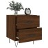 Mesita noche 2 uds madera ingeniería marrón roble 40x35x47,5