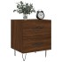 Mesita noche 2 uds madera ingeniería marrón roble 40x35x47,5
