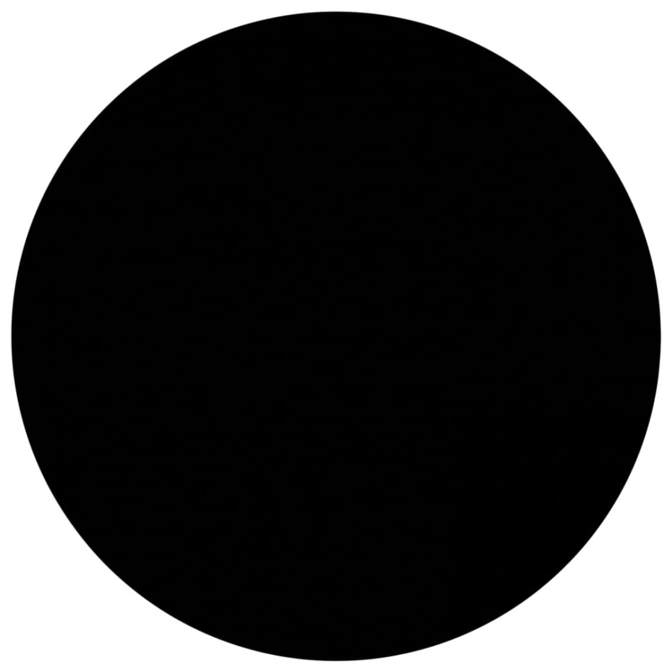 Mesa de centro de vidrio templado negro 40