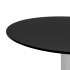 Mesa de centro de vidrio templado negro 40