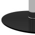 Mesa de centro de vidrio templado negro 40