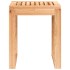 Taburete de baño madera maciza nogal 40x30x46