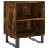 Mesitas de noche 2 uds madera ingeniería roble humo 40x30x50
