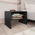Mesitas de noche 2 uds madera contrachapada negro 40x30x30
