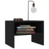 Mesitas de noche 2 uds madera contrachapada negro 40x30x30