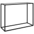 Mesa consola vidrio templado transparente 100x35x75
