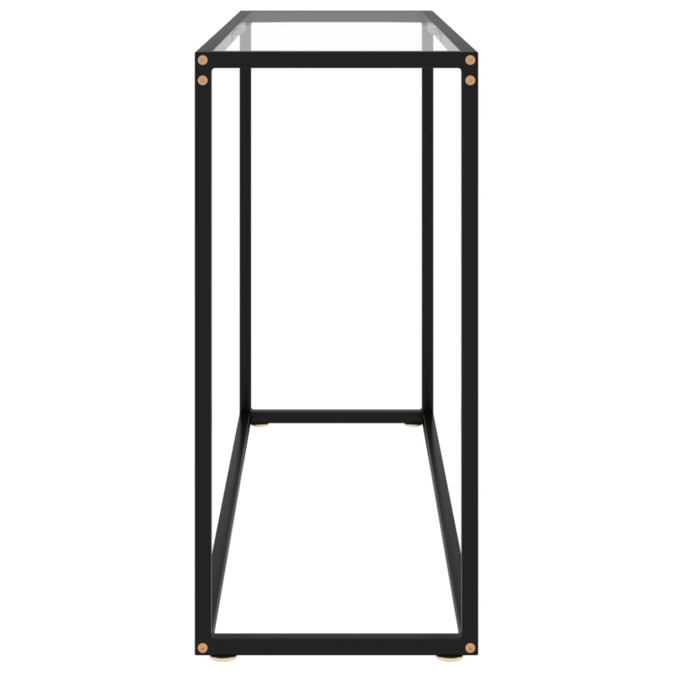 Mesa consola vidrio templado transparente 100x35x75