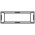 Mesa consola vidrio templado transparente 100x35x75