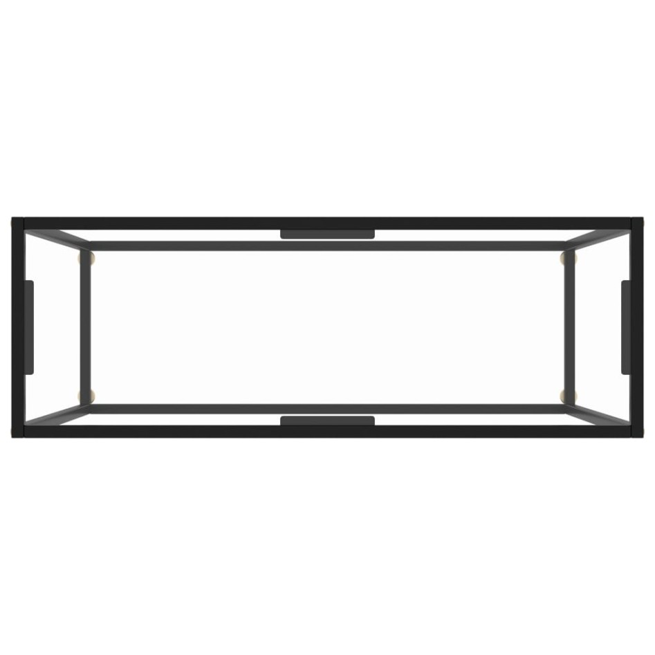 Mesa consola vidrio templado transparente 100x35x75