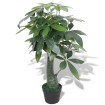 Árbol de la fortuna artificial con macetero 85 cm verde