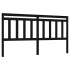 Cabecero de cama madera maciza de pino negro 186x4x100