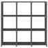 Estantería de 9 cubos de tela gris 103x30x107,5