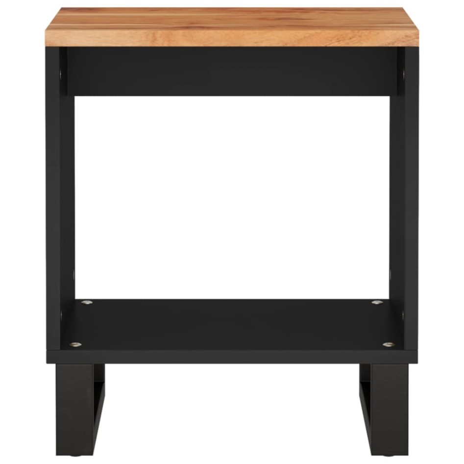 Mesa de centro madera maciza acacia y contrachapada 40x31x46