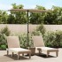 Sombrilla de jardín con palo de aluminio tape 180x110