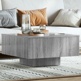 Mesa de centro madera de ingeniería gris Sonoma 60x60x31,5