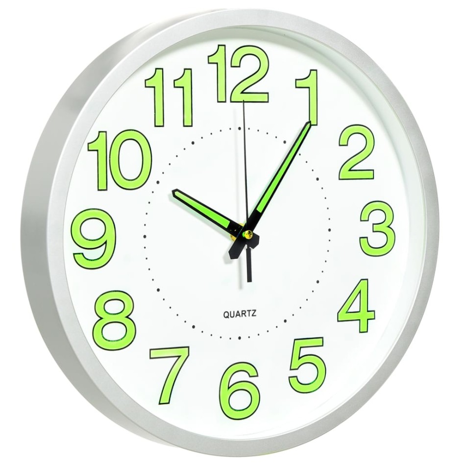 Reloj de pared luminoso blanco 30