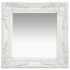 Espejo de pared estilo barroco blanco 40x40