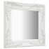 Espejo de pared estilo barroco blanco 40x40