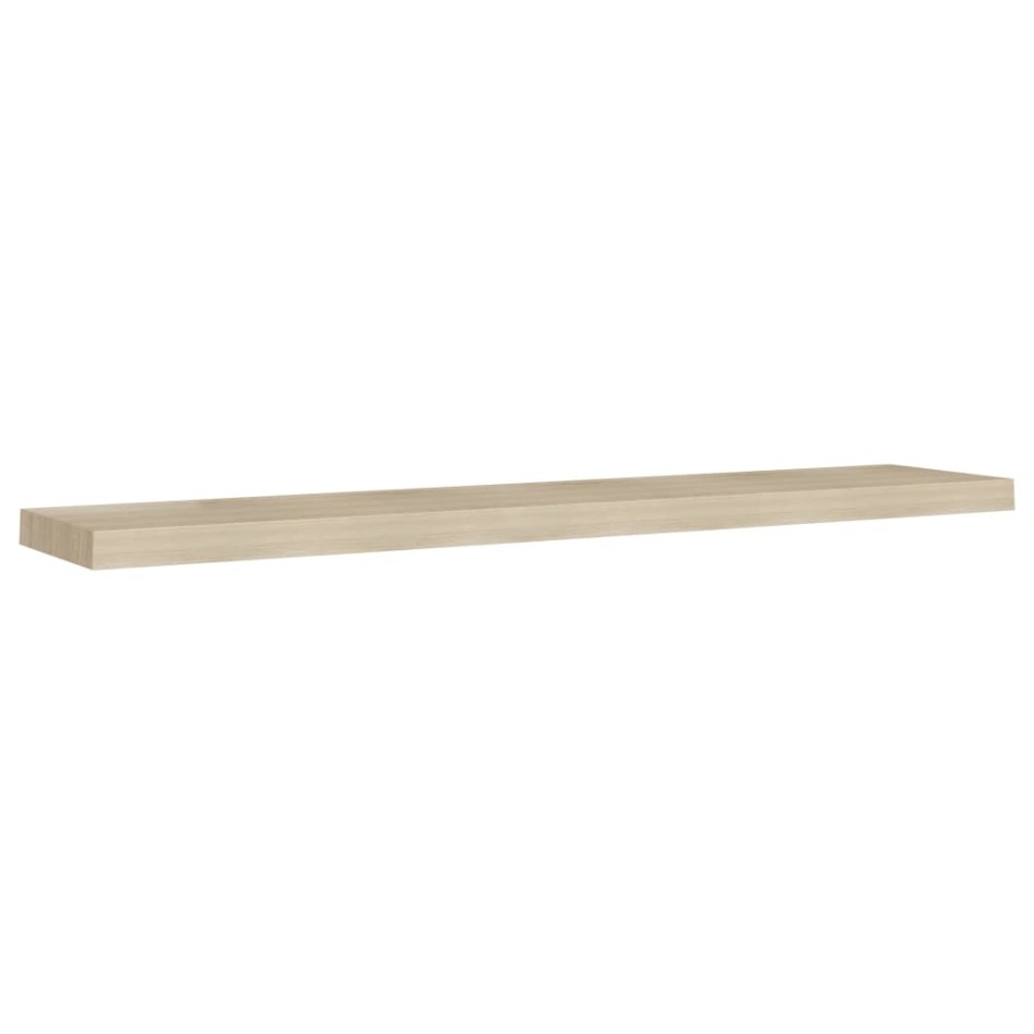 Estante flotante de pared MDF color roble 120x23,5x3,8