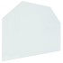 Placa de vidrio para chimenea hexagonal 80x60
