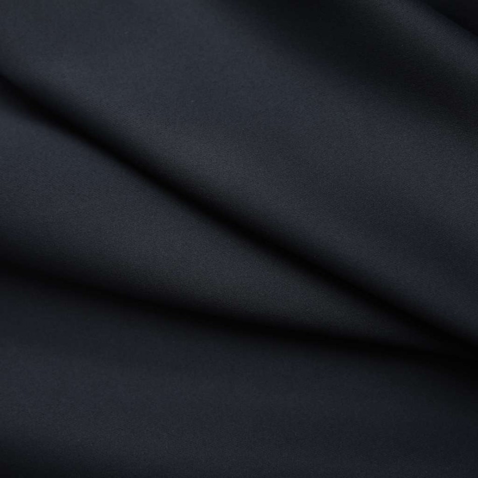 Cortinas opacas con ganchos 2 piezas negro 140x175