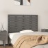 Cabecero de cama de pared madera maciza pino gris 96x3x63