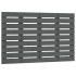 Cabecero de cama de pared madera maciza pino gris 96x3x63