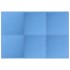 Alfombrillas de goma EVA azul 6 uds 2,16