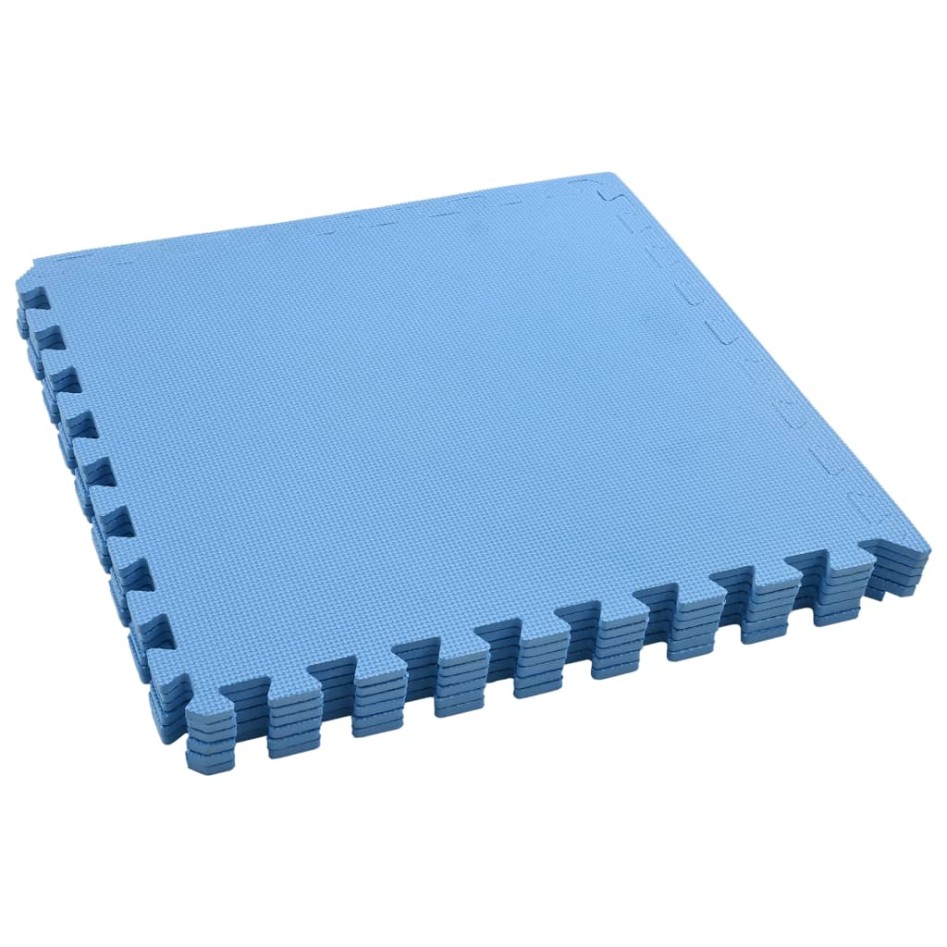 Alfombrillas de goma EVA azul 6 uds 2,16