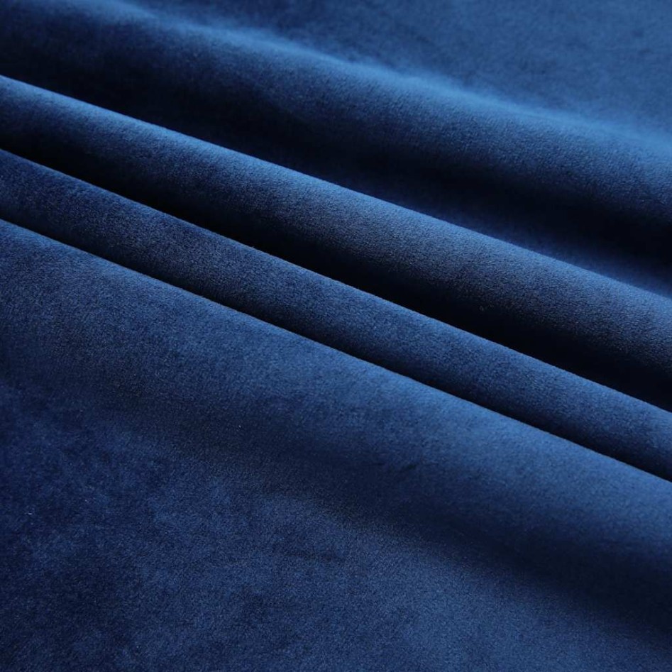 Cortinas opacas ganchos 2 pzas terciopelo azul oscuro