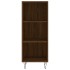 Aparador de madera de ingeniería marrón roble 34,5x32,5x90