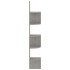 Estante de esquina de pared madera de ingeniería gris