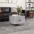Mesa de centro madera de ingeniería gris hormigón 50x50x40