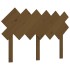 Cabecero de cama madera maciza pino marrón miel 122,5x3x80,5