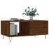 Mesa de centro madera contrachapada roble marrón 90x50x40